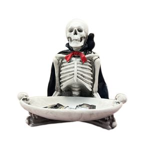 Lifebay Gothic Skull Tray Resin Storage Decor