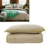 Jane Barrington Cotton Quilt Cover Set Taupe/Green Queen