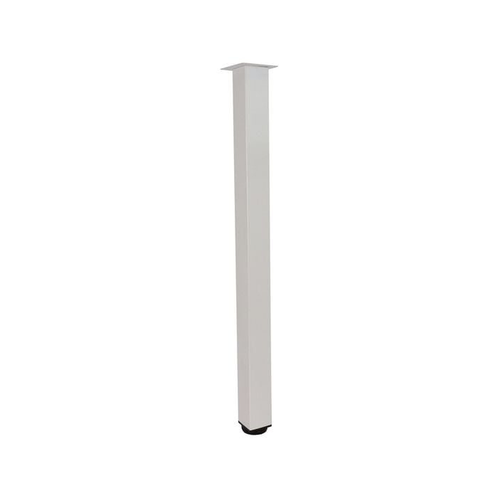Adoored 50 x 710mm White Metal Furniture Leg