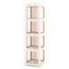 Costway 360°Rotating Bookshelf 4-Tier Corner Bookcase Display Shelf