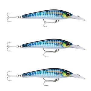 3x Rapala 16cm X Rap Magnum Xtreme Shallow Dive Troll Fish Lures - HD Wahoo UV