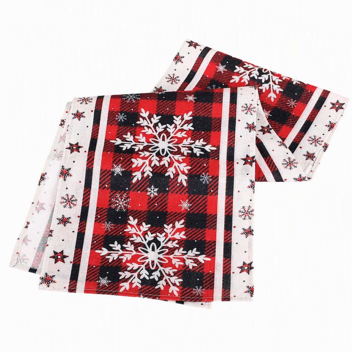 Jingle Jollys Christmas Table Runner 190x32CM Snowflakes