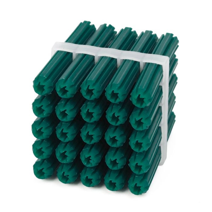 Ramset 7 x 50mm Green Wall Plugs - 25 Pack