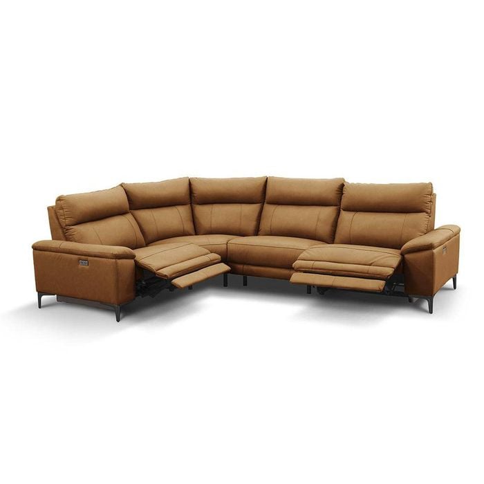 Waldorf 4 Piece Powered Recliner Set Tan