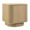 Yves Bedside Unit Side Table 1 Door Oak