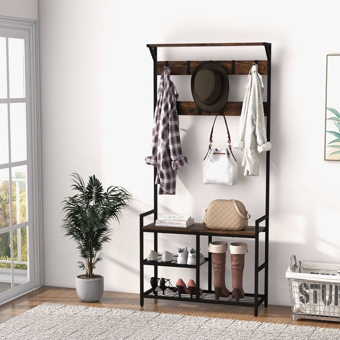 Hotsell New Wood Clothing Rack for Entryway