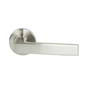 Miles Nelson Satin Nickel Verona Round Rosette Passage Set