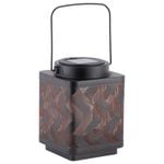 Arlec 15cm LED Diagonal Flame Effect Solar Lantern