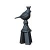 Stake Top Royal Bird Cast Iron Ornament Yard/Patio Garden Decor Black Assorted