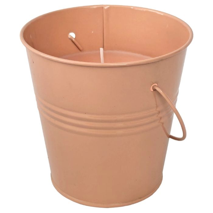 Marquee Steel Tin Citronella Candle Peach