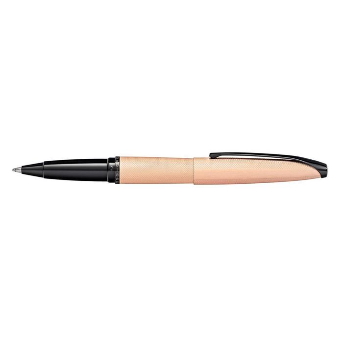 Cross Atx Brushed Etched Diamond Rollerball Pen Writing Stationery Rose Gold