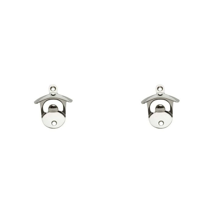 2PK Winex Wall Mounted Bottle Opener Barware Accessory Silver
