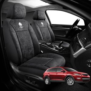 Australian Goose Edition Front Seat Covers for Mazda CX-9 2007 - 2016 (TB) - Suede, Universal Fit - Black