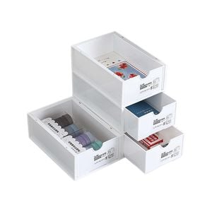 4 Pcs Set Stackable Desktop Oarganization Drawer