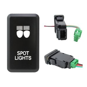 Switch Boss Blue LED Push Switch fits Toyota Hilux (2005-2015) 120 Series (2003-2009) - Spot Lights