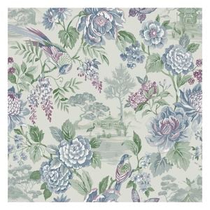 Hana Blue Floral and Birds Wallpaper 10.05m x 53cm
