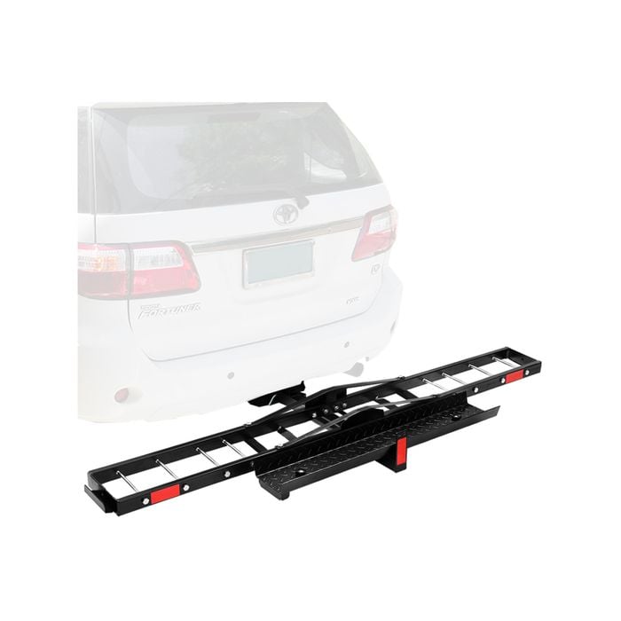 Steel Motorcycle Carrier Motorbike Rack Dirt Bike Ramp 2″ Towbar Steel