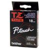 Brother Tze-345 / 18mm White Text On Black Laminated Labelling Tape - 8 Metres