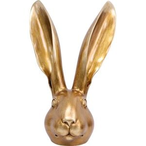 LVD XL Resin Hare Head Sculpture Decor 36.5cm - Gold