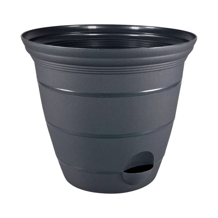 Moda 25cm Self Watering Roman Pot Charcoal