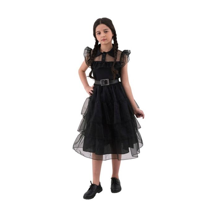 Oceana Girls Wednesday Dress Costume With Belt Kids XXL