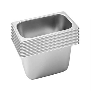 SOGA 6X 1/3 GN Pans Stainless Steel 20cm Deep