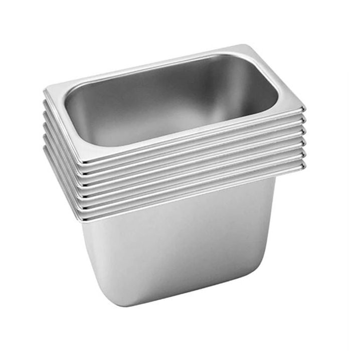 SOGA 6X 1/3 GN Pans Stainless Steel 20cm Deep