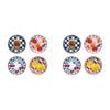 8pc Porto Valentina Porcelain Side Plates 20cm Assorted