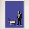 Galrie Banksy Choose Your Weapon Purple Poster Print 2010 - Edgy Art for Your Collection, White Frame, A4 21 x 30cm (8 x 12inch)
