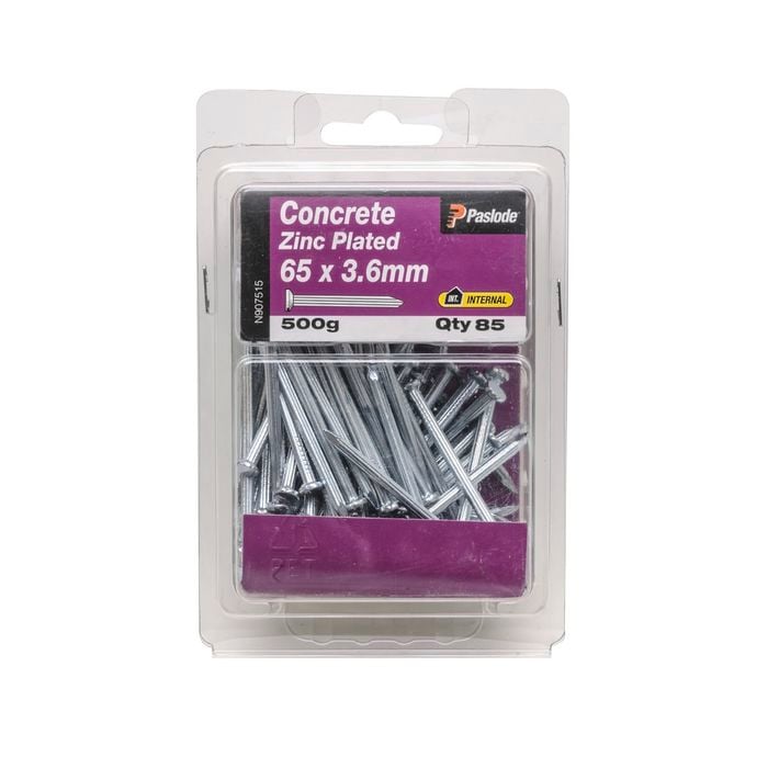 Paslode 65 x 3.6mm 500g Concrete Nails - 85 Pack