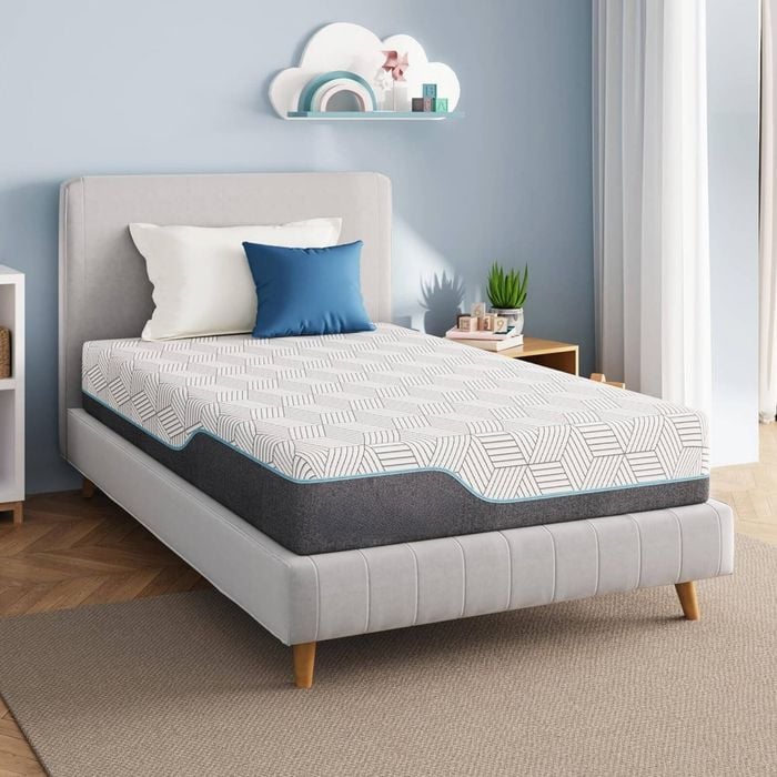 Homfurn Medium King Single Mattress, 25cm Thick Memory Foam Mattress King Single Bed In A Box For Cool Sleep With Gel Foam