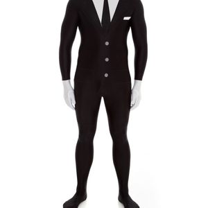 Slenderman Plus Size Morphsuit Mens Halloween Costume - XLarge