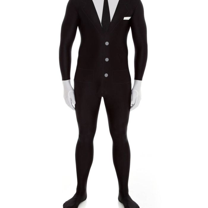Slenderman Plus Size Morphsuit Mens Halloween Costume - XLarge