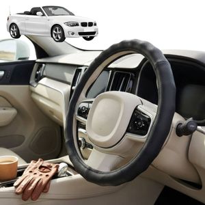 Australian Goose Steering Wheel Cover for BMW 1 Series 3-Door 2004 - 2013 (E82 E88 E81 Coupe/Convertible) Circle Black