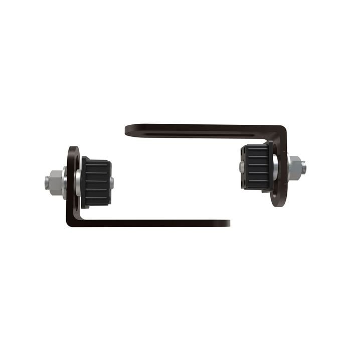 ProtectorAl 38 x 25mm Black Steel Gudgeon Hinge - 2 Pack