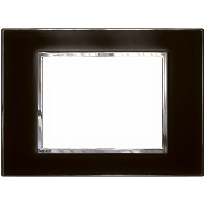 Arteor Cover Plate Mirror Black