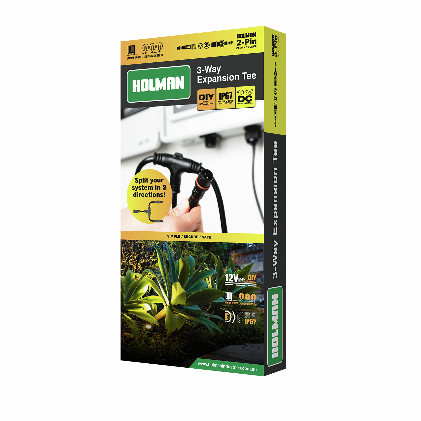 Holman Warm White Garden Light Extension Cable - 5m thumbnail 2