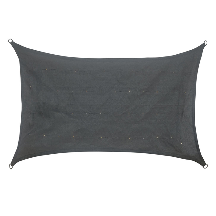 Pillar 3 x 4m Monument Solar LED Shade Sail