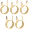 iWill 5 Pack 2m Long Data Transfer Charger Charging USB Type C Cable Cord Bulk Braided Gold Nylon