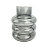 Urban Tommy Ring 22cm Glass Flower Vase Medium - Steel