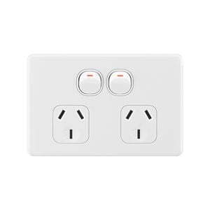 Deta S-Line Gloss White Double Power Point - Gloss White