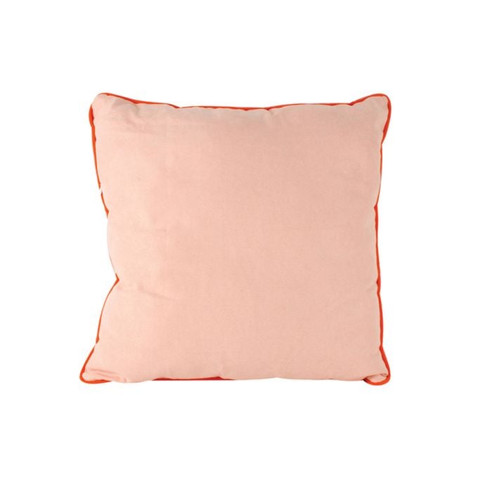 Maine & Crawford 50cm Beulah Faux Suede Filled Cushion w/ Piping