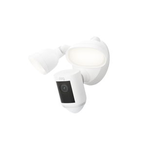 Ring White Wired 2K Floodlight Cam Pro