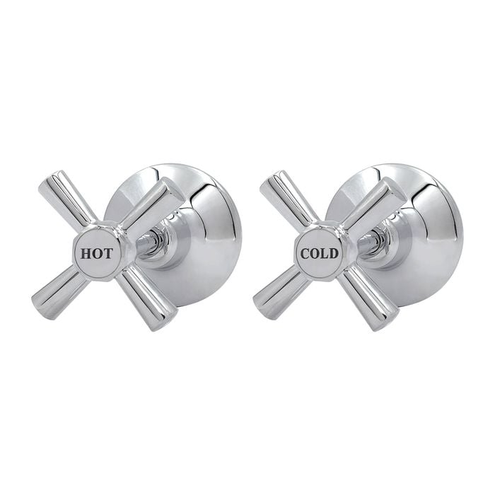Shaw & Mason Chrome Easy Clean Wall Top Assembly