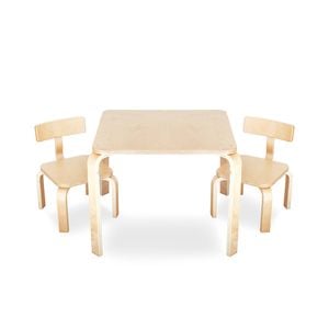 Babyhood Scandi Playing Table & Chairs - Natural