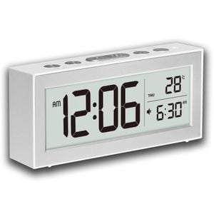 TODO Digital Alarm Clock 5.2" LCD Display - White