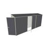 Build-a-Shed 0.8 x 4.5 x 2m Skillion Single Hinged Door Shed with Single Hinged Side Door - Grey