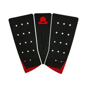 Summer vibes 3-Piece Fish Surfboard Tail Pad / Deck Grip / Traction - Red