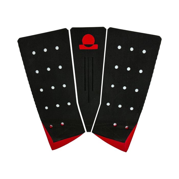 Summer vibes 3-Piece Fish Surfboard Tail Pad / Deck Grip / Traction - Red