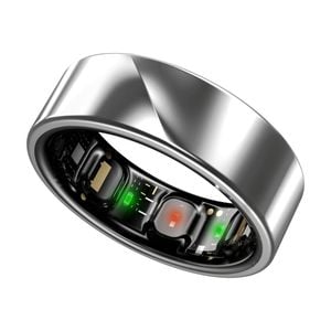 Luna Smart Ring Gen 2 Health Sleep Tracker Titanium Size 14 Stardust Silver